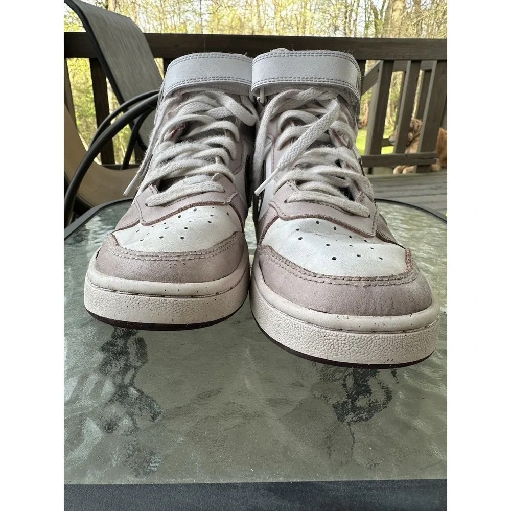 Nike Court Borough Mid 2 Kids‎ Sneakers Girl's Size 7Y White Pink